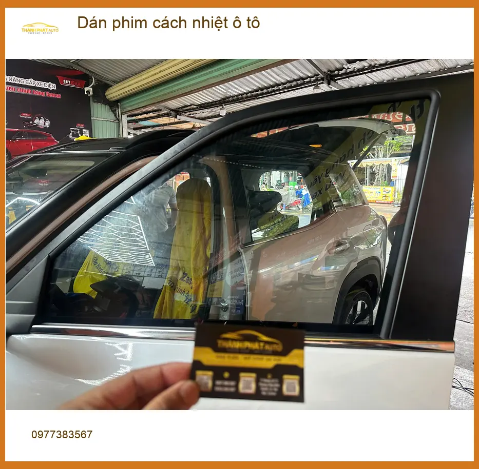 Anh Quý dán phim cách nhiệt ô tô Hyundai Santa Fe chống nóng hiệu quả tại Củ Chi ảnh thực tế 4