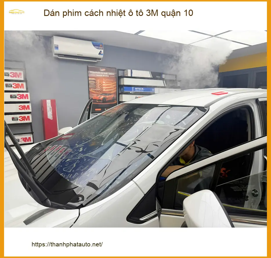 Địa Chỉ Dán Phim Cách Nhiệt Ô Tô 3M Quận 10 - Thi Công Chuyên Nghiệp ảnh thực tế 2