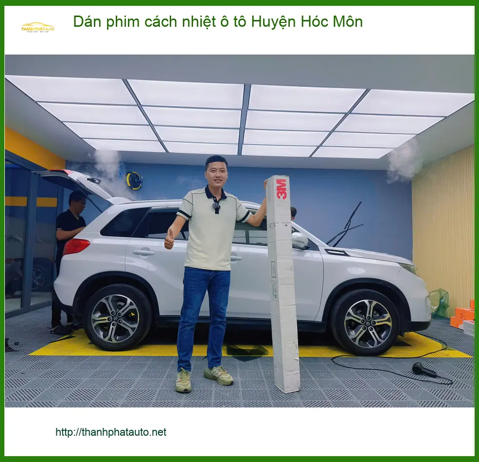 Trung Tâm Dán Phim Cách Nhiệt Ô Tô Tại Huyện Hóc Môn - Lắp Đặt Uy Tín TPHCM ảnh thực tế 3
