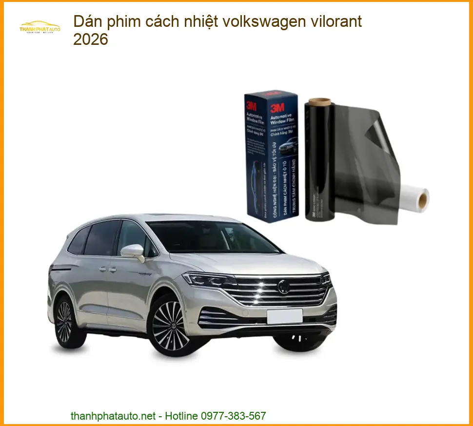 Dán Phim Cách Nhiệt Volkswagen Vilorant - Địa Chỉ Thi Công Uy Tín TPHCM
