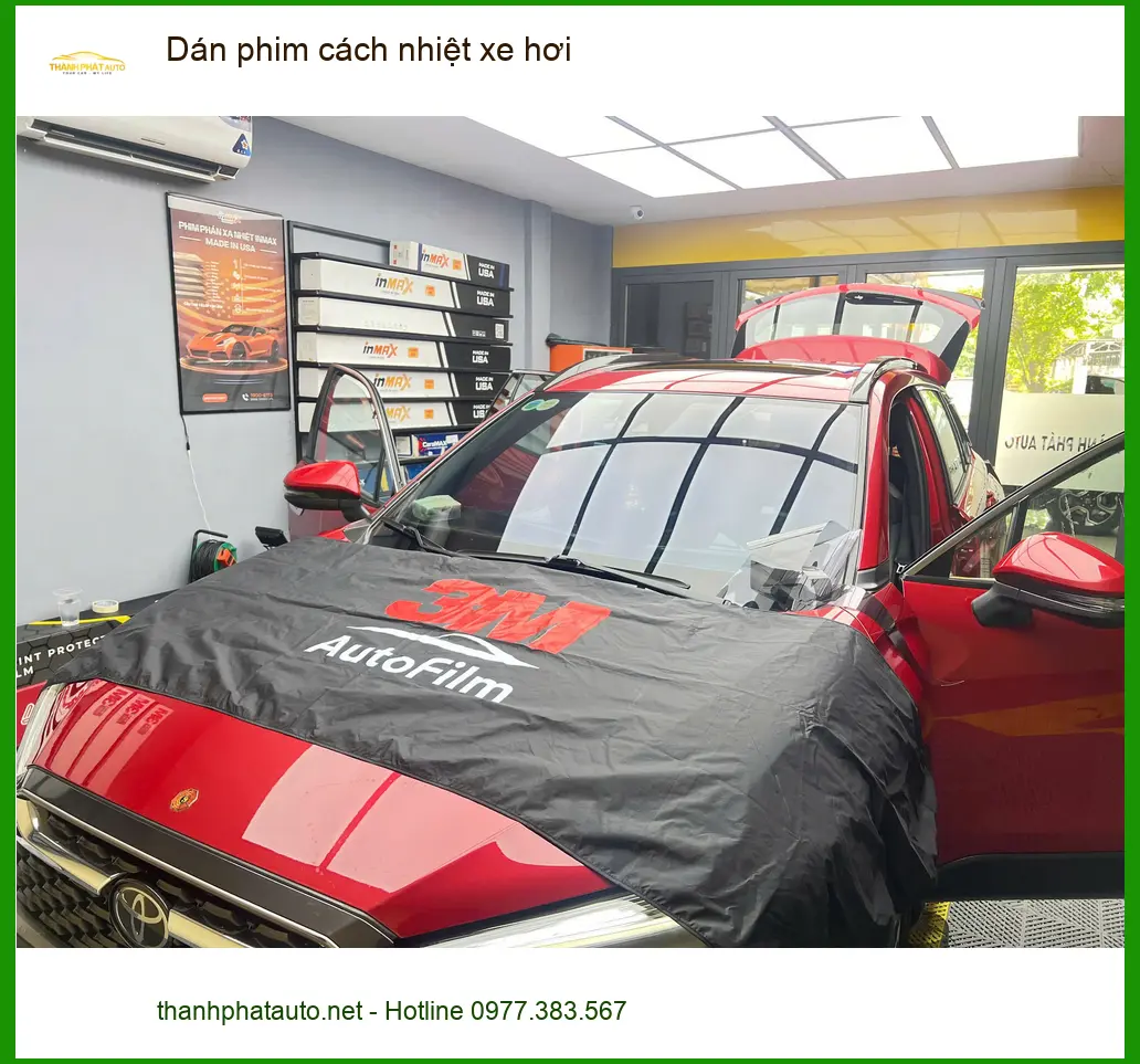 Chị Thảo dán phim cách nhiệt xe Hyundai Santa Fe tại Hóc Môn chống nắng gay gắt ảnh thực tế 4