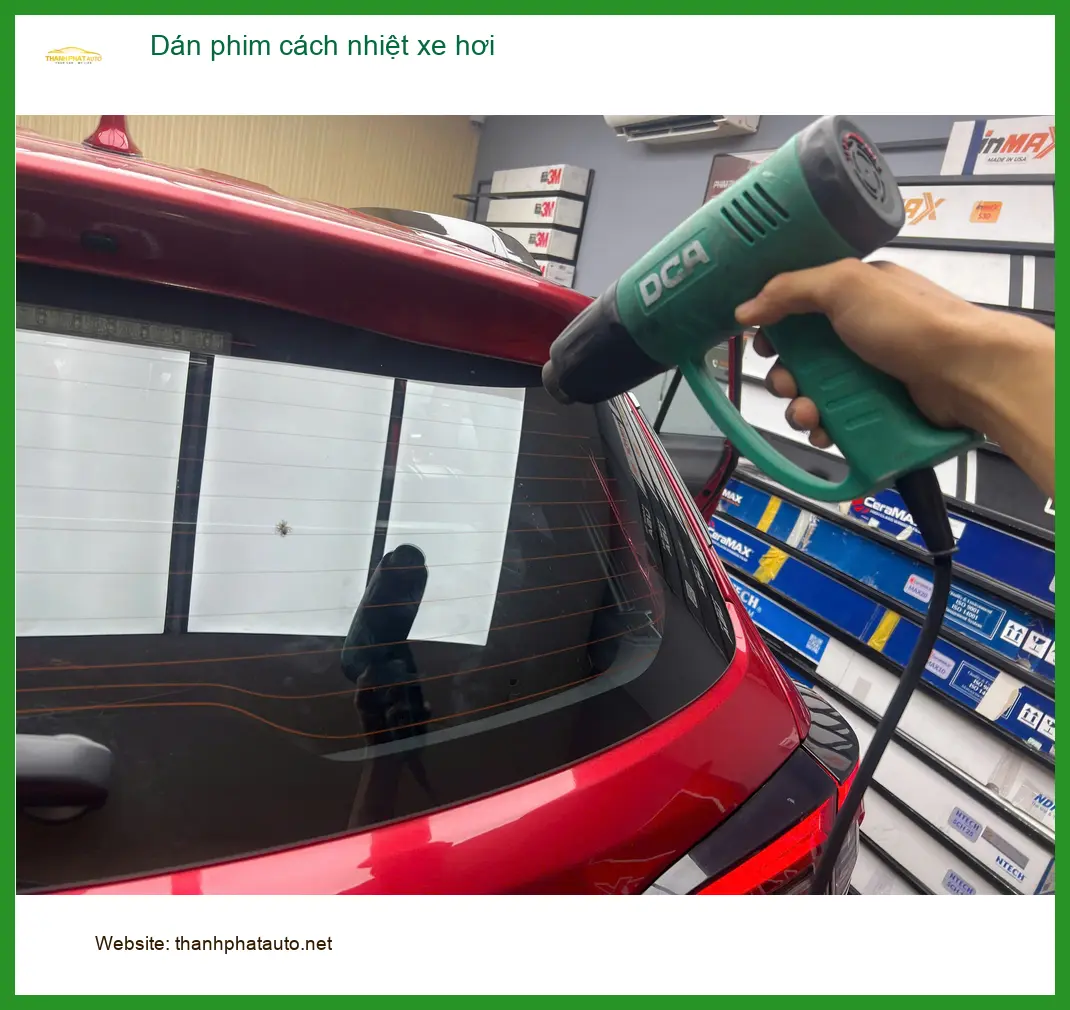 Chị Thanh dán phim cách nhiệt xe Hyundai Accent tại Quận Nhà Bè để chống nóng hiệu quả hơn ảnh thực tế 4
