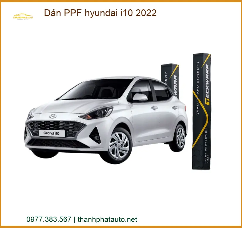 Dán Phim PPF Bảo Vệ Sơn Hyundai i10 2022 - Trung Tâm Thi Công Chính Hãng TPHCM
