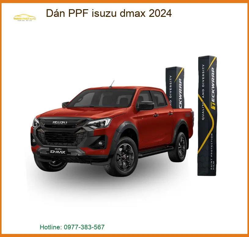 Dán PPF Isuzu Dmax 2024 - Địa Chỉ Chuyên Thi Công Dán PPF Chính Hãng TPHCM