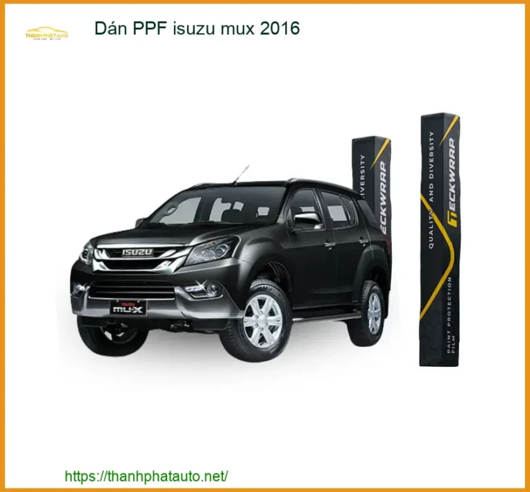 Dán PPF Isuzu MUX 2016 - Địa Chỉ Lắp Đặt Phim PPF Uy Tín TPHCM