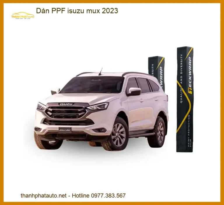 Dán Phim PPF Bảo Vệ Sơn Xe Isuzu Mu-X 2023 - Trung Tâm Lắp Đặt Chính Hãng TPHCM