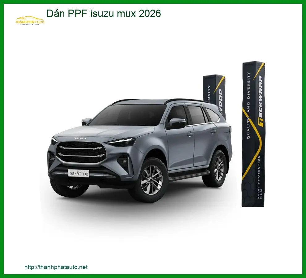 Dán Phim Bảo Vệ Sơn PPF Cho Xe Isuzu Mu-X - Địa Chỉ Thi Công Uy Tín TPHCM