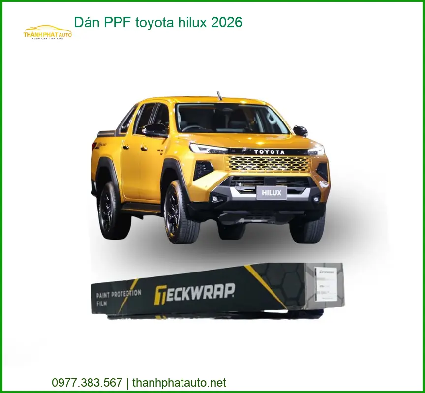 Dán PPF Bảo Vệ Sơn Xe Toyota Hilux - Địa Chỉ Lắp Đặt Chính Hãng TPHCM
