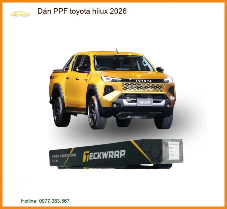 Dán PPF Toyota Hilux 2026 - Trung Tâm Lắp Đặt Uy Tín TPHCM