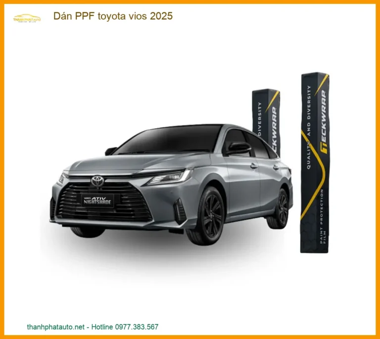 Dán Phim PPF Bảo Vệ Sơn Toyota Vios - Trung Tâm Thi Công Chính Hãng TPHCM