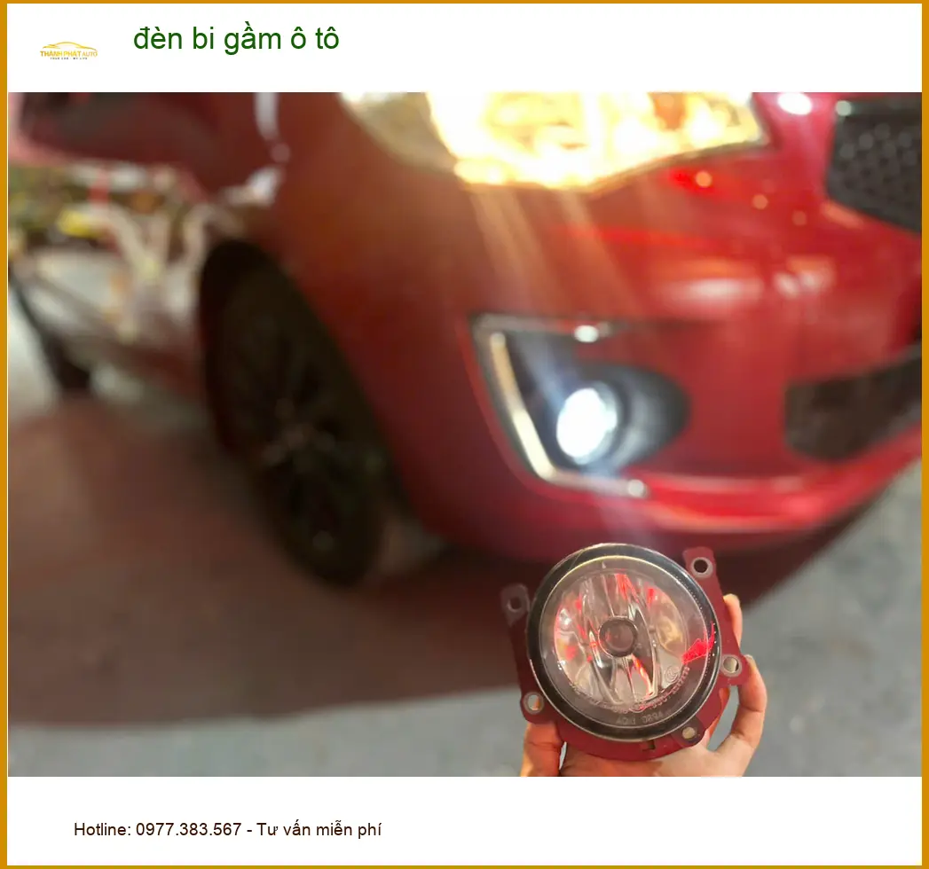 Chú Minh độ đèn bi gầm ô tô VinFast Lux A2.0 vì đèn zin yếu khi đi mưa lớn Quận 6 ảnh thực tế 2