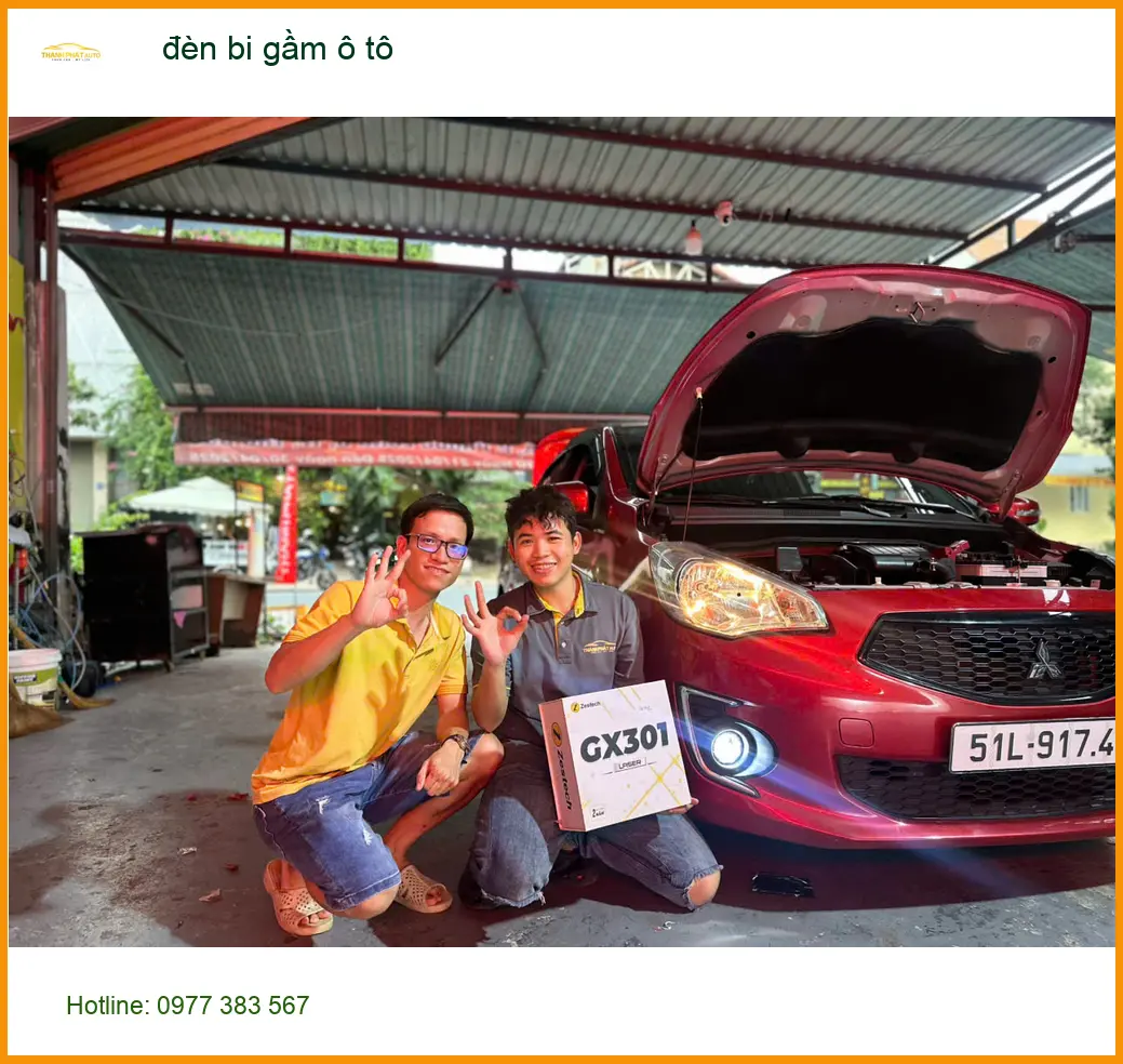 Anh Minh độ đèn bi gầm ô tô Hyundai Accent tại Quận 7 vì đèn zin yếu