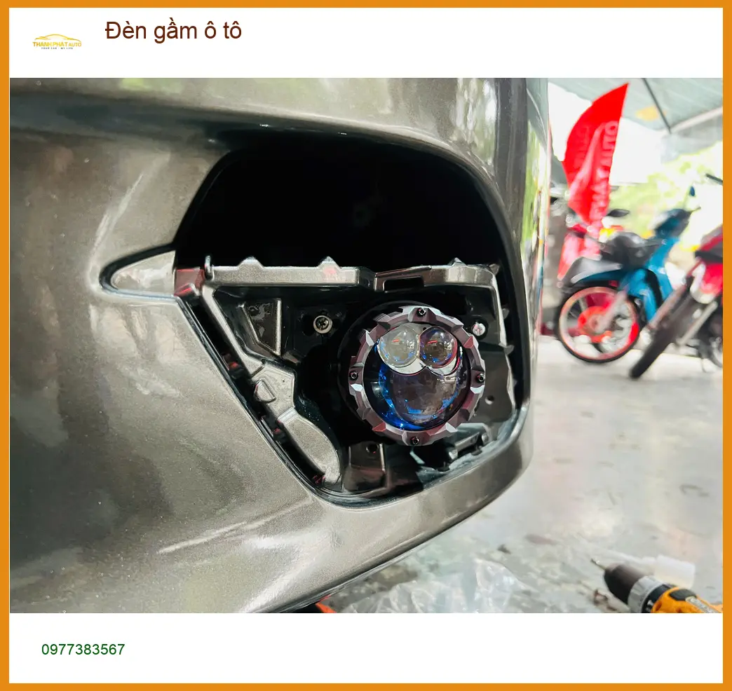 Anh Khánh độ đèn gầm ô tô cho Toyota Vios vì hay đi đêm ở Quận 11 ảnh thực tế 2