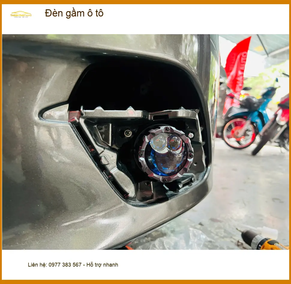 Chú Lộc lắp đèn gầm ô tô Honda CRV cải thiện tầm nhìn ban đêm tại Quận 2 ảnh thực tế 2