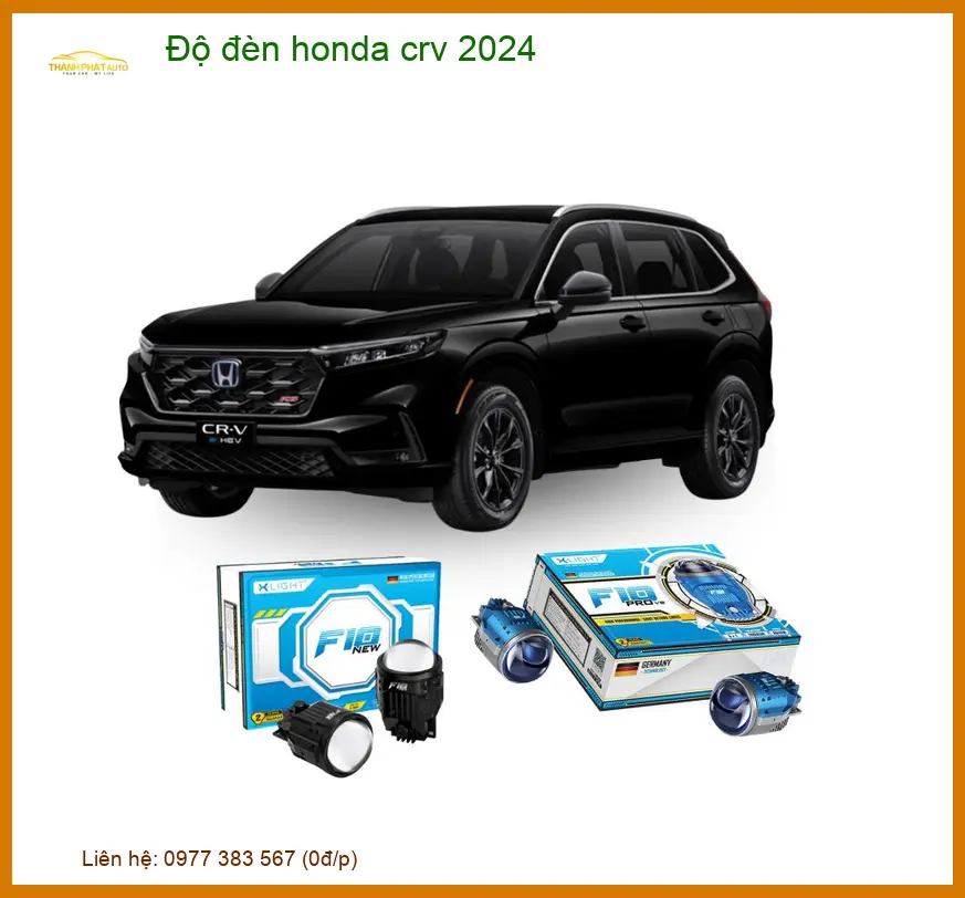 Độ Đèn Pha Cos Laser Honda CRV 2024 - Trung Tâm Nâng Cấp Đèn Chính Hãng TPHCM