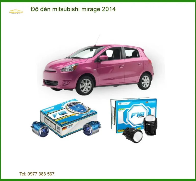 Độ Đèn Pha LED Mitsubishi Mirage 2014 - Địa Chỉ Nâng Cấp Đèn Chính Hãng Giá Tốt TPHCM