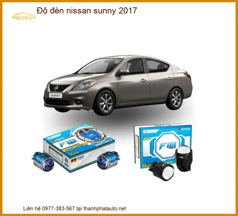 Độ Đèn LED Bi Xenon Nissan Sunny 2017 - Địa Chỉ Lắp Đặt Uy Tín Giá Tốt TPHCM