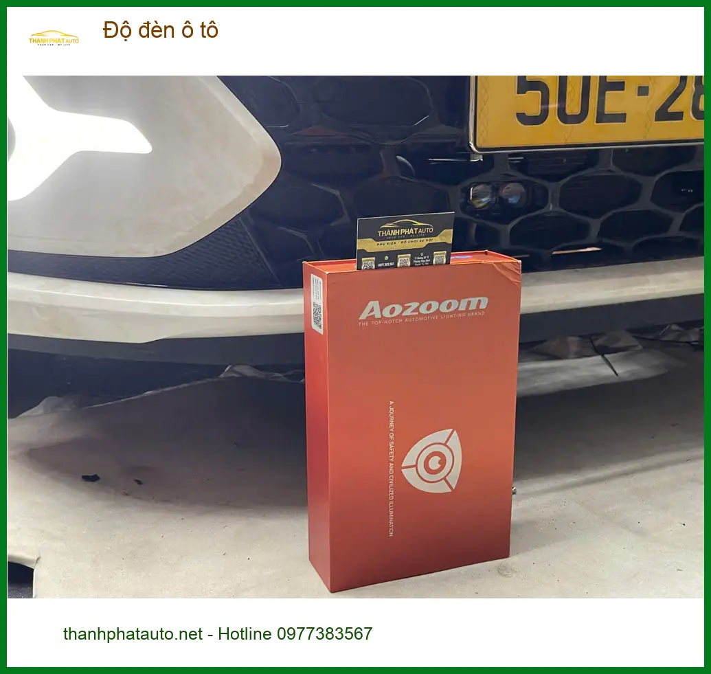Bác Cường độ đèn ô tô Hyundai Santa Fe tại Quận 11 vì đèn zin quá tối vào ban đêm ảnh thực tế 2