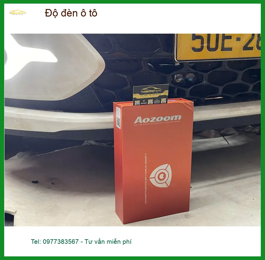 Bác Quang độ đèn ô tô Hyundai Santa Fe tại Quận 2 để cải thiện tầm nhìn ban đêm