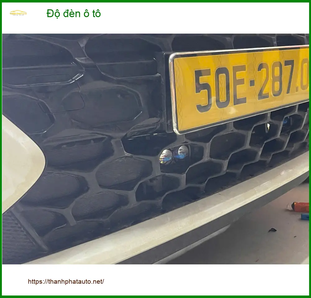 Bác Quang độ đèn ô tô Hyundai Santa Fe tại Quận 2 để cải thiện tầm nhìn ban đêm ảnh thực tế 2