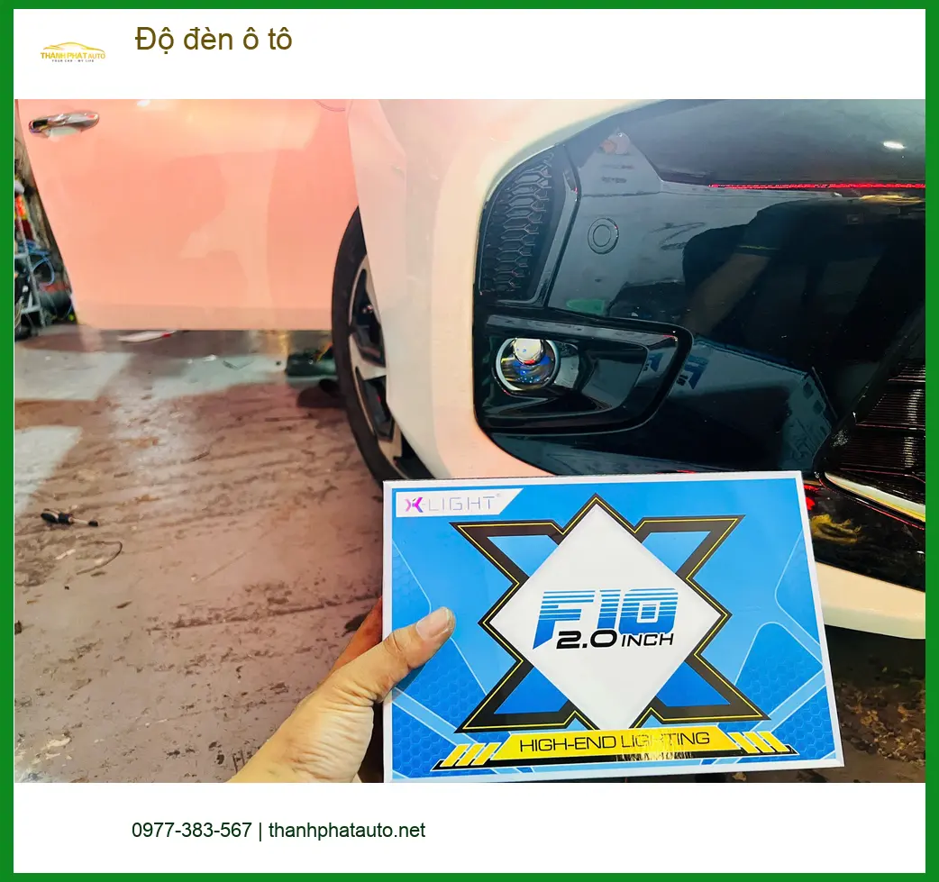 Anh Minh độ đèn ô tô cho Hyundai Accent tại Quận 9 vì đèn zin quá yếu khi đi đêm ảnh thực tế 5