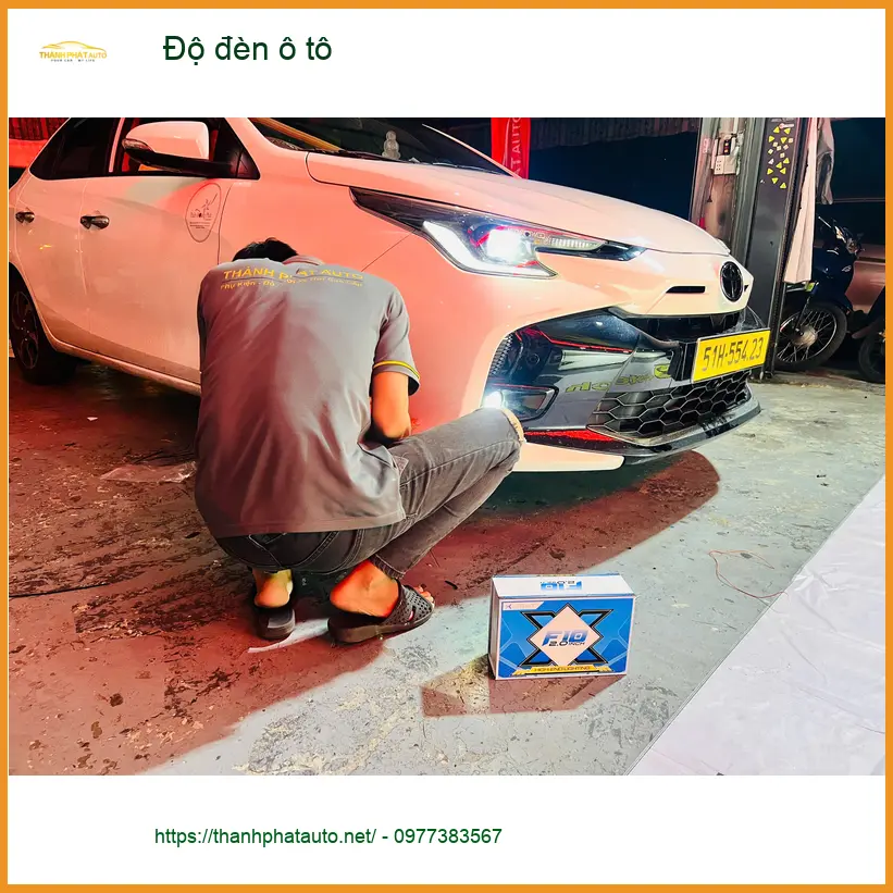 Anh Khánh độ đèn ô tô cho Hyundai Creta tại Hóc Môn vì đèn zin quá yếu khi đi đêm ảnh thực tế 3