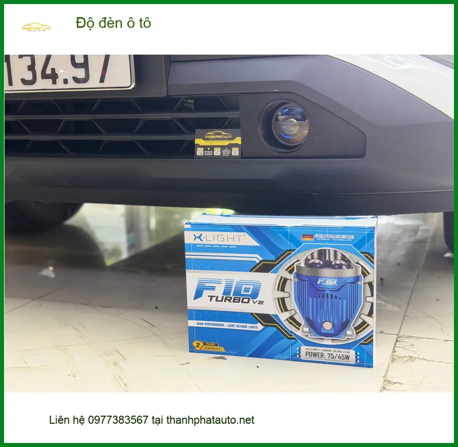 Anh Khang độ đèn ô tô cho Hyundai Accent tại Quận 3 vì đèn zin quá yếu khi di chuyển đêm ảnh thực tế 2