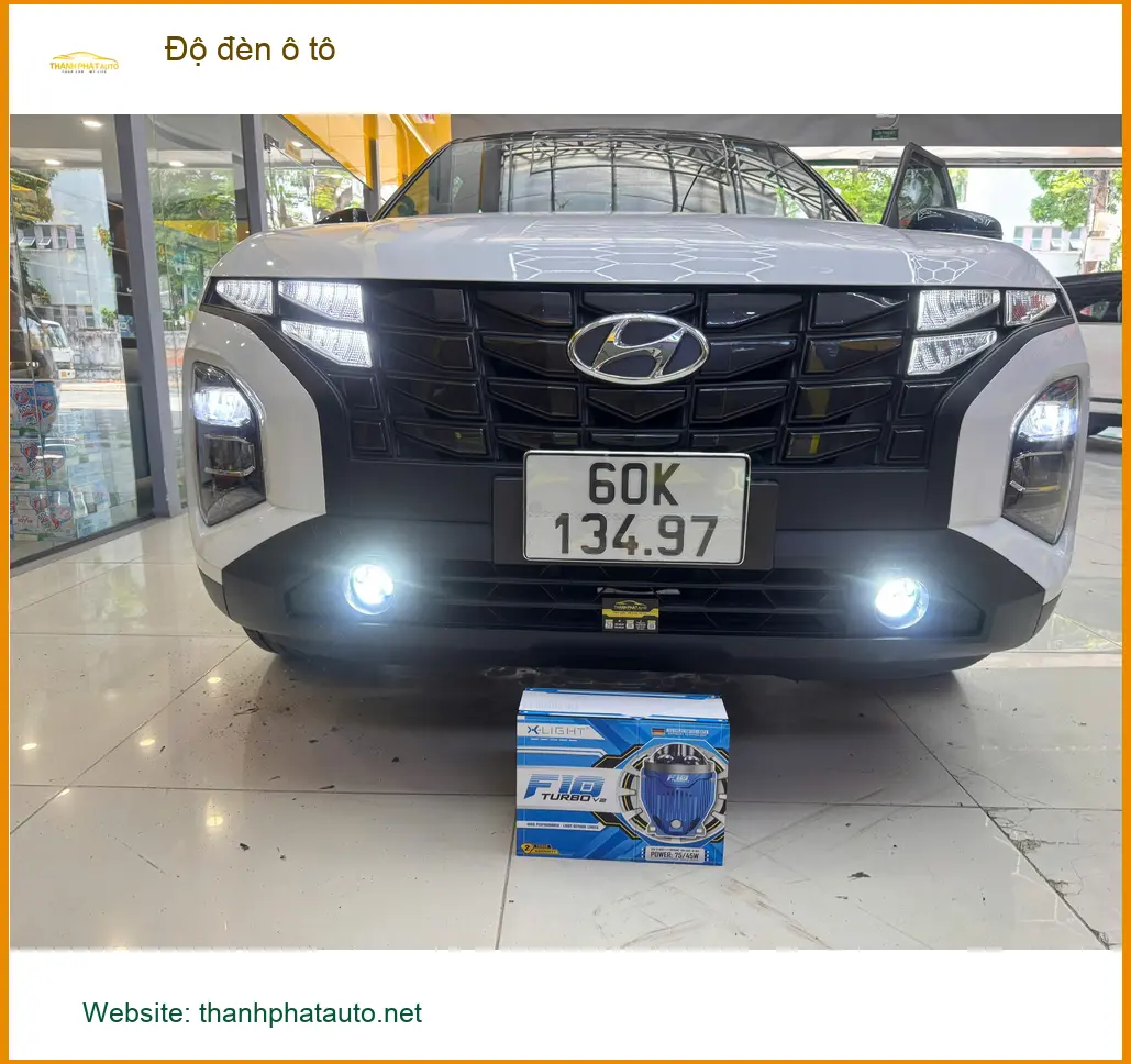 Chú Phước độ đèn ô tô cho Hyundai Accent tại Củ Chi để cải thiện tầm nhìn ban đêm ảnh thực tế 4