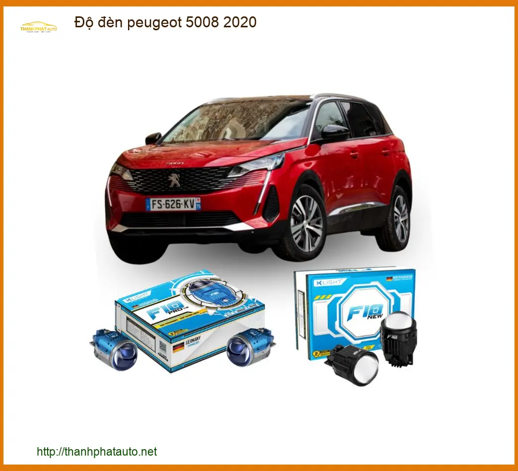 Độ đèn Peugeot 5008 2020 - Trung Tâm Độ Đèn Chính Hãng TPHCM