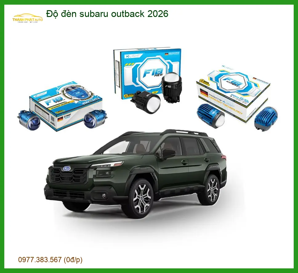 Độ đèn Subaru Outback Tăng Sáng - Địa Chỉ Nâng Cấp Đèn Xe Chính Hãng TPHCM
