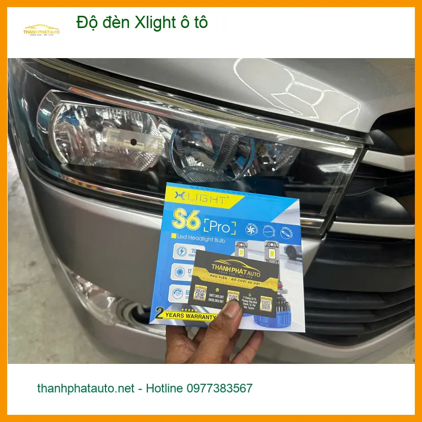 Anh Khang độ đèn Xlight ô tô Hyundai Accent vì đèn zin quá yếu khi đi đêm tại Quận Tân Phú ảnh thực tế 2