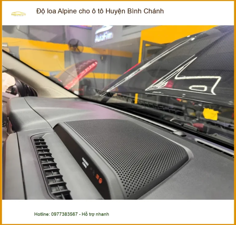Trung Tâm Độ Loa Ô Tô loa Alpine cho ô tô Huyện Bình Chánh - Nâng Cấp Chính Hãng