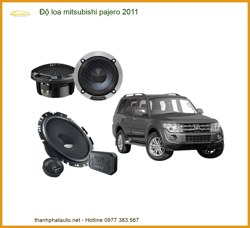 Độ Loa Mitsubishi Pajero 2011 - Trung Tâm Nâng Cấp Loa Chính Hãng TPHCM