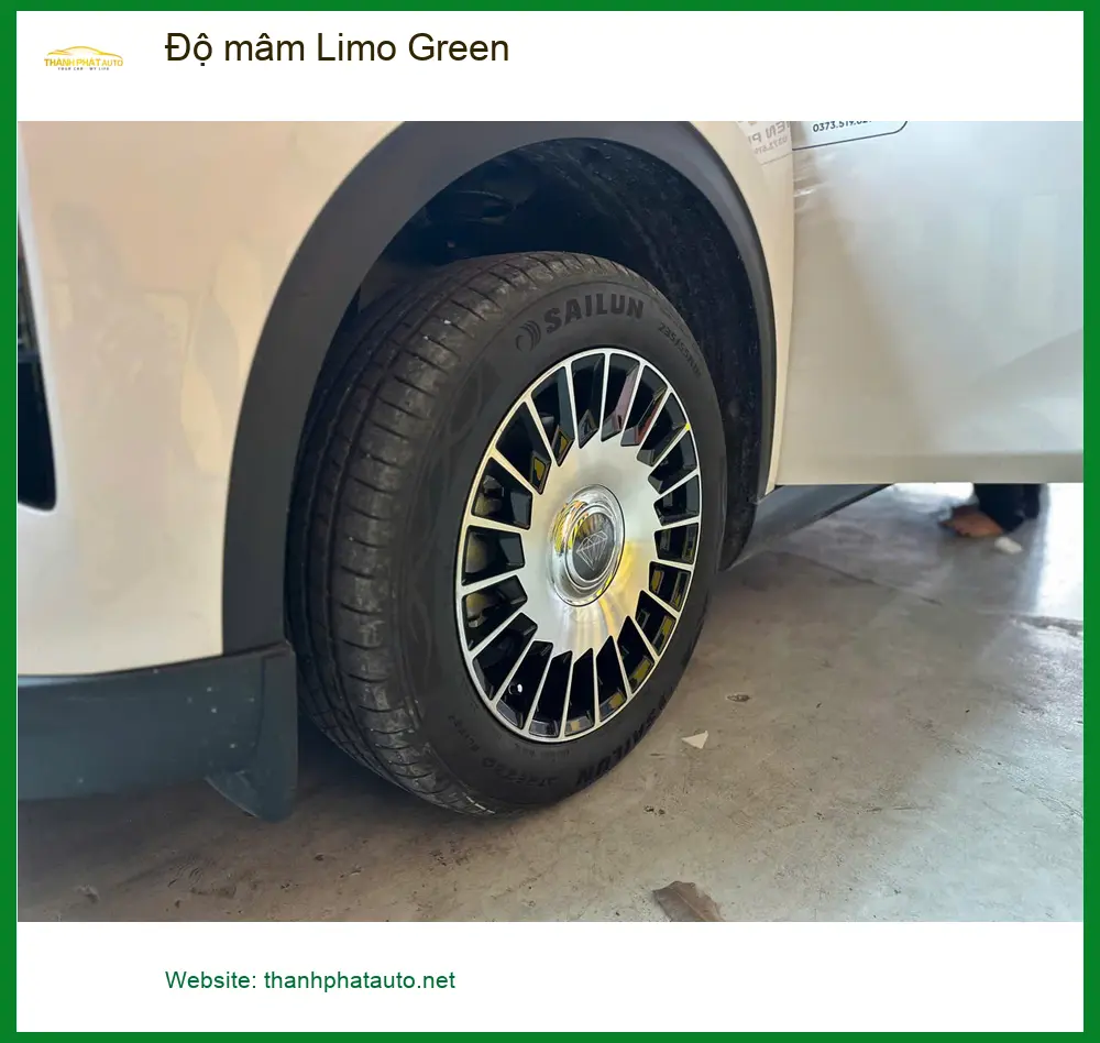 Anh Long độ mâm Limo Green cho Hyundai SantaFe tại Thủ Đức ảnh thực tế 2