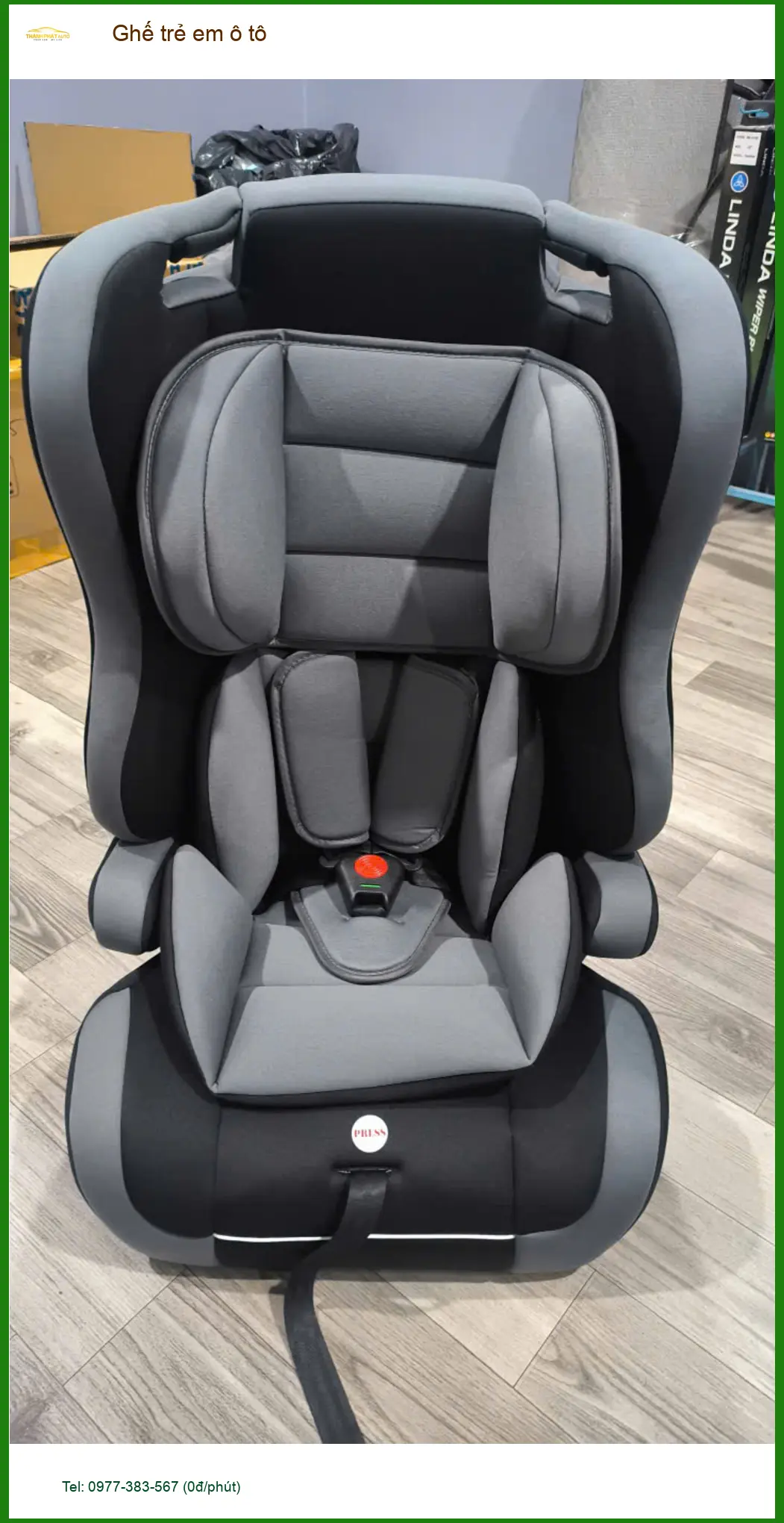 Chị Thanh lắp ghế trẻ em ô tô Hyundai Santa Fe tại Cần Giờ để bé ngồi an toàn hơn ảnh thực tế 4