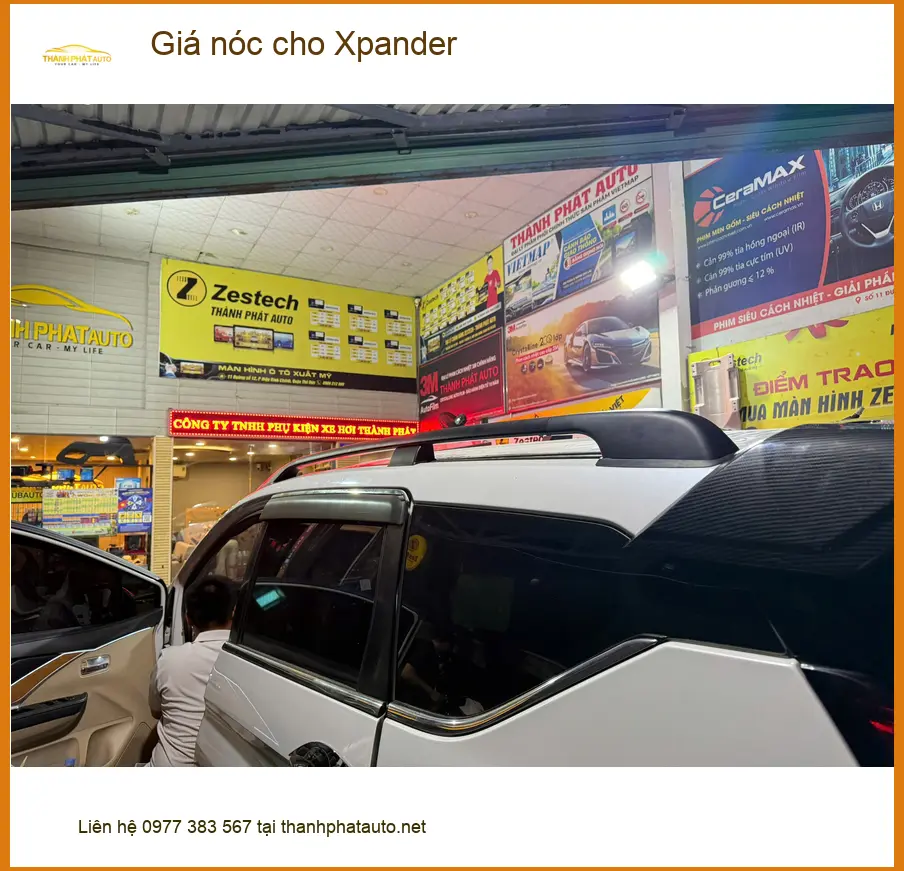 Chú Nam gắn giá nóc cho Xpander tại Quận Gò Vấp để chở đồ đi chơi xa ảnh thực tế 2