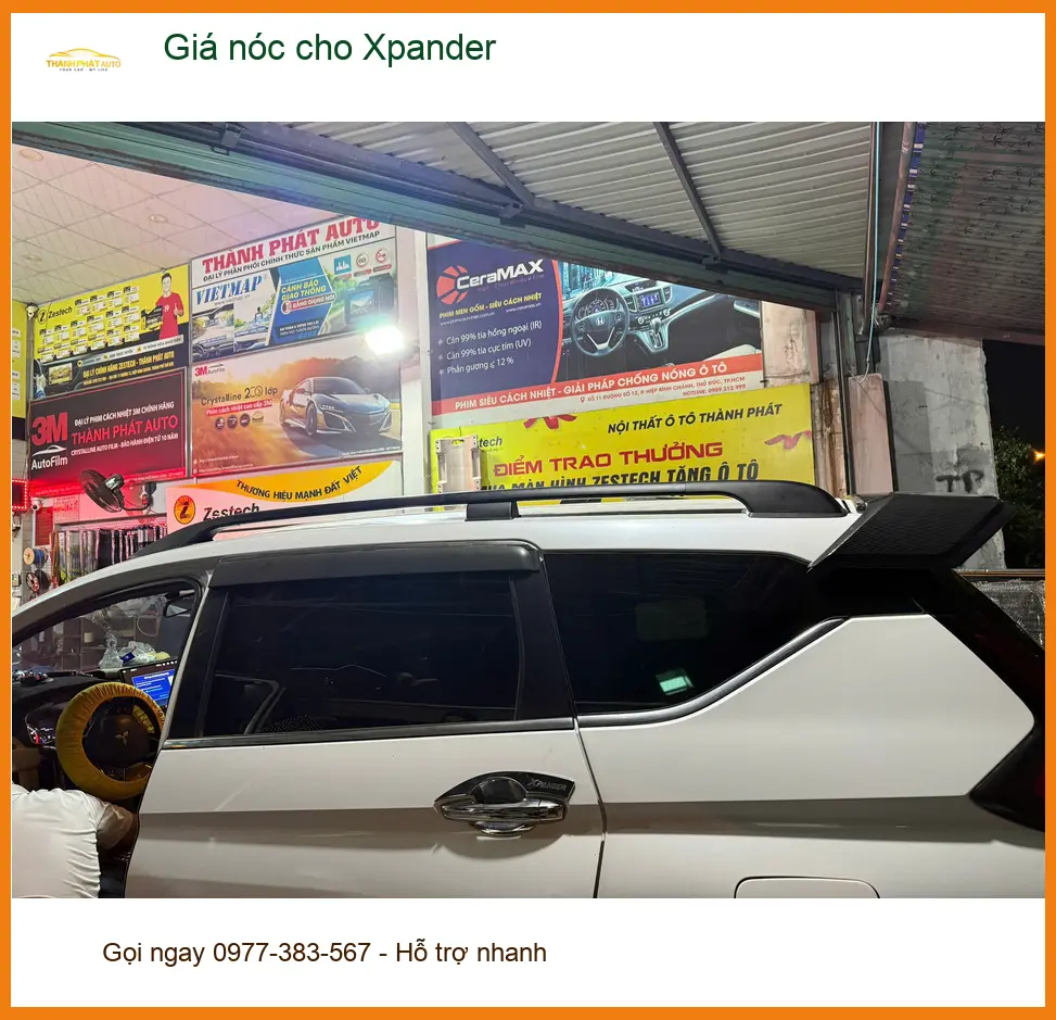 Chú Nam gắn giá nóc cho Xpander tại Quận Gò Vấp để chở đồ đi chơi xa ảnh thực tế 3