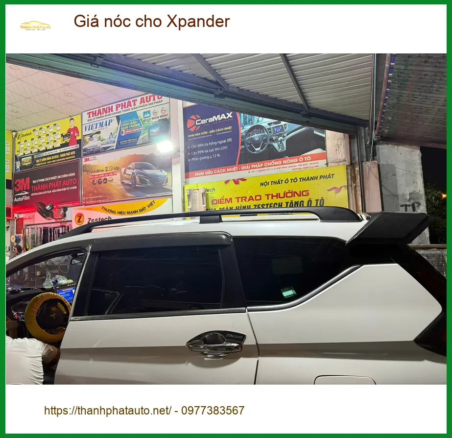Anh Huy lắp giá nóc cho Xpander ở Quận 7 để chở đồ đi du lịch cùng gia đình ảnh thực tế 2