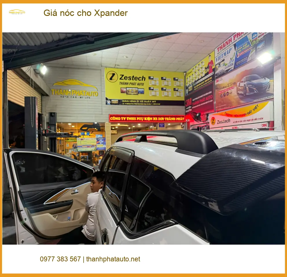 Chú Phước lắp giá nóc cho Xpander tại Quận 11 để tiện chở đồ ảnh thực tế 2