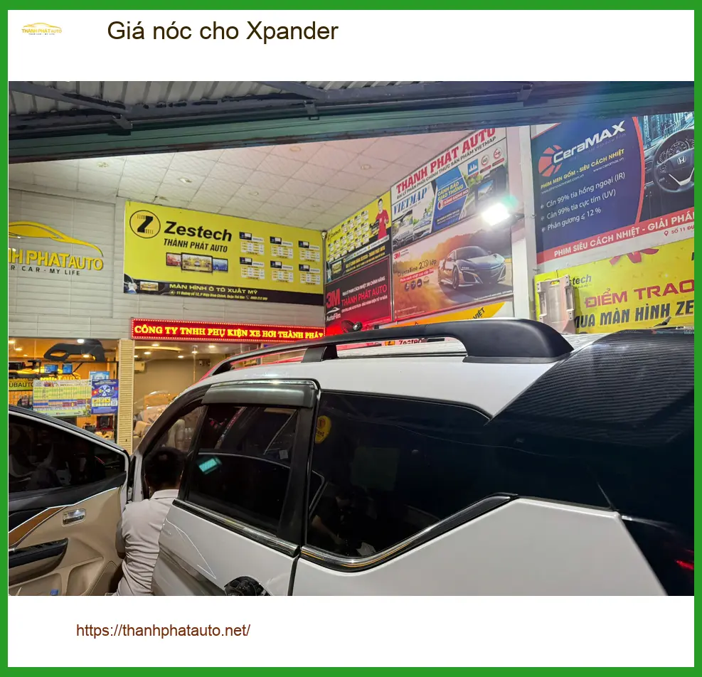 Chú Phước lắp giá nóc cho Xpander tại Quận 11 để tiện chở đồ ảnh thực tế 3