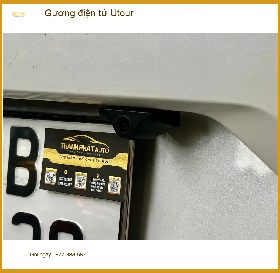 Anh Vỹ lắp Gương điện tử Utour cho Toyota Vios tại Quận Bình Tân ảnh thực tế 2