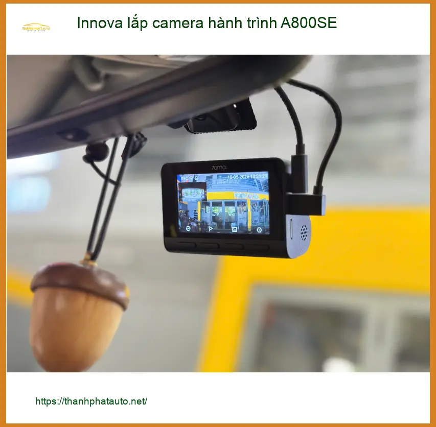 Chị Thảo lắp camera hành trình A800SE cho Innova tại Củ Chi để ghi lại mọi cung đường ảnh thực tế 3