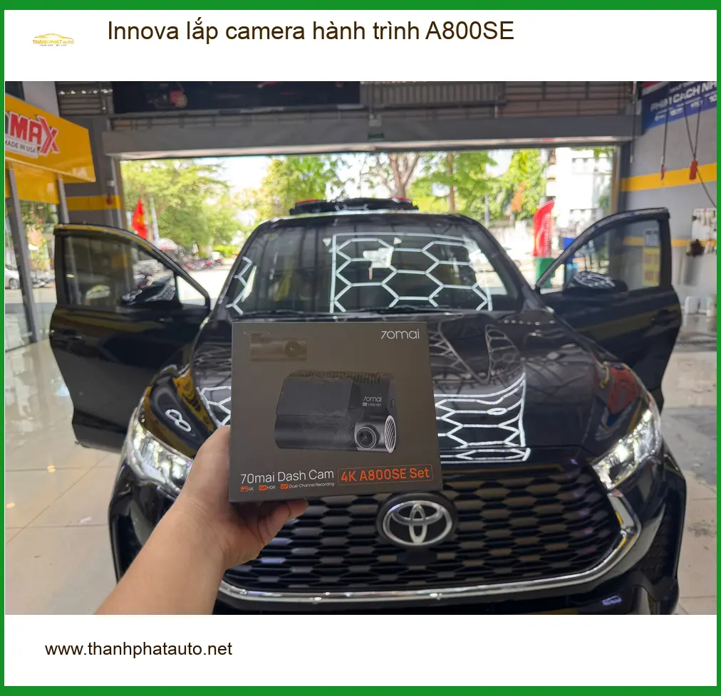 Anh Khải lắp camera hành trình A800SE cho Innova tại Quận 10 sau sự cố va quẹt ảnh thực tế 3