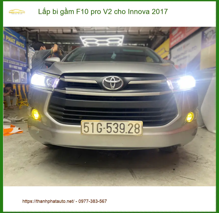 Anh Minh lắp bi gầm F10 pro V2 cho Innova 2017 ở Quận 12 ảnh thực tế 3