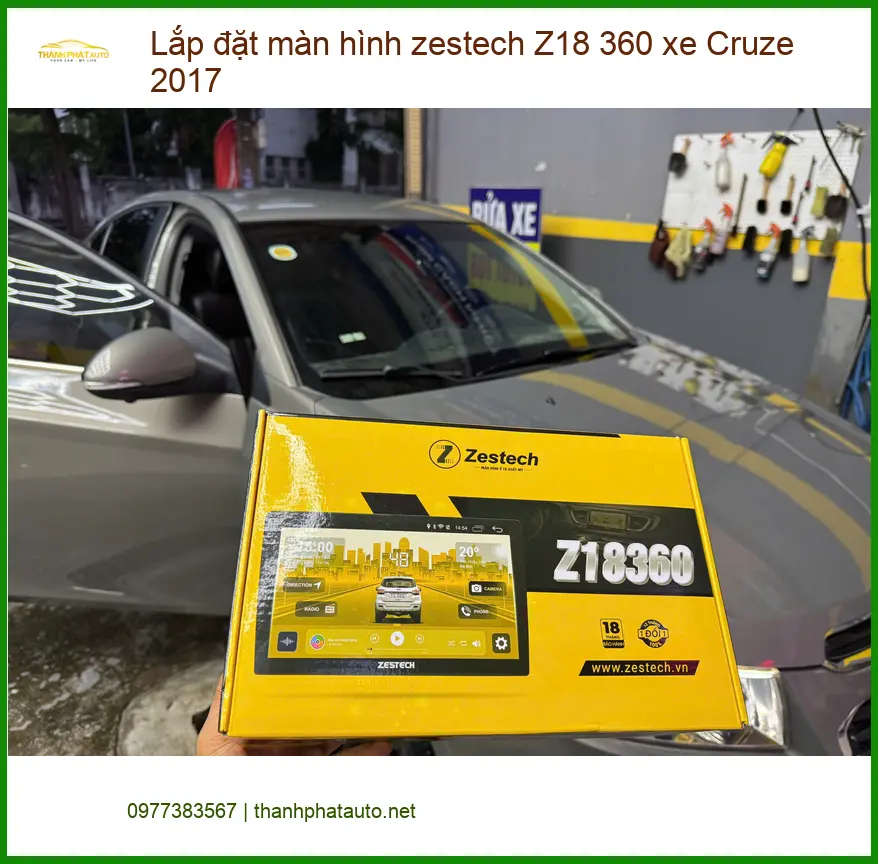 Anh Khánh lắp màn hình Zestech Z18 360 cho Cruze 2017 ở Quận 12 ảnh thực tế 2