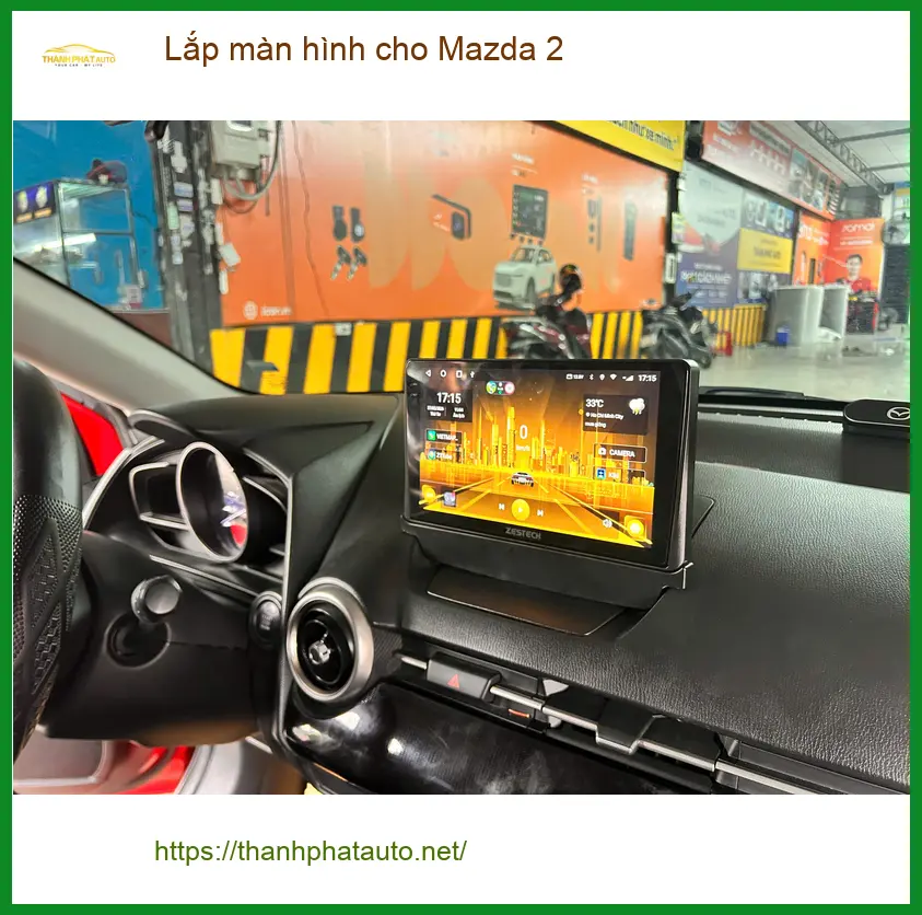 Anh Tấn lắp màn hình Android Zestech cho Mazda 2 tại Quận 12 để nâng tầm trải nghiệm lái. ảnh thực tế 4