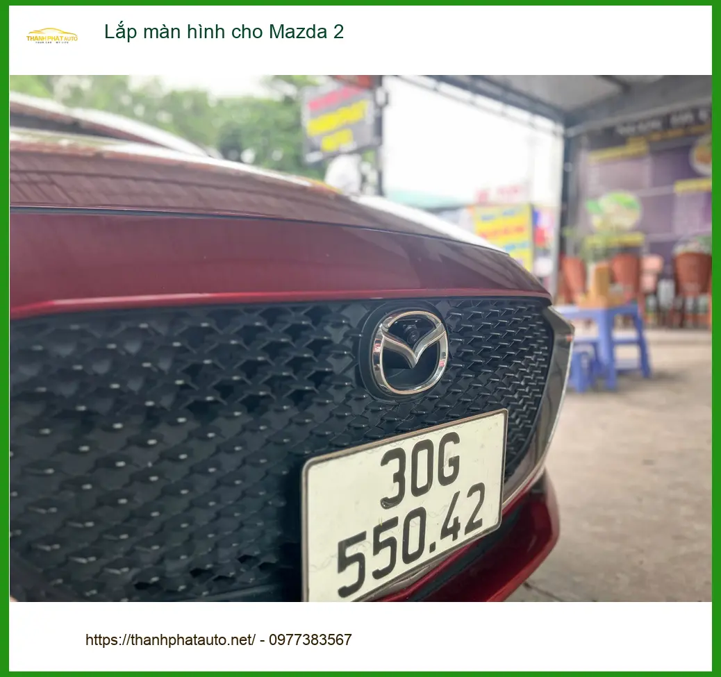 Chị Phương lắp màn hình cho Mazda 2 tại Quận 6 để trải nghiệm tiện ích mới ảnh thực tế 5