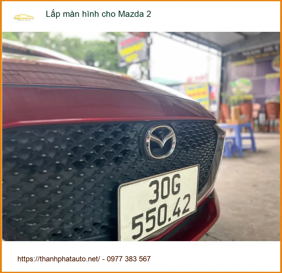Chú Minh Đức lắp màn hình cho Mazda 2 tại Quận Tân Phú vì thiếu tính năng giải trí ảnh thực tế 4