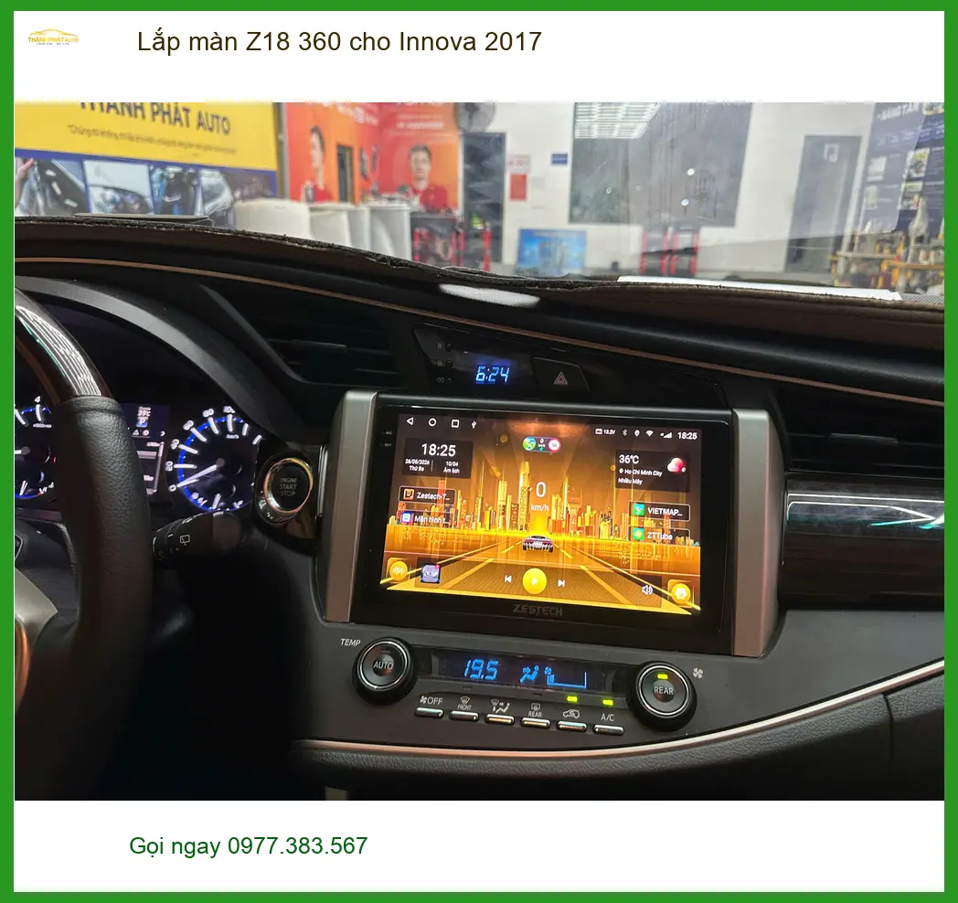 Anh Thiện nâng cấp màn Z18 360 cho Innova 2017 tại Quận 12