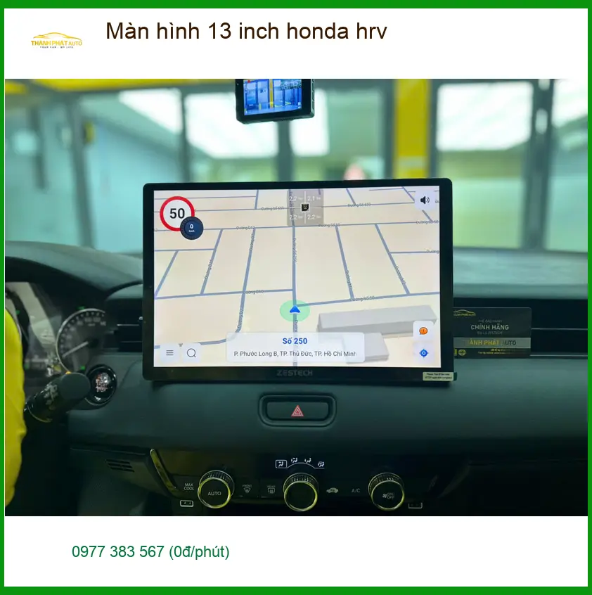 Anh Nam Phong lắp màn hình 13 inch Honda HR-V tại Quận 12 vì màn hình zin quá nhỏ ảnh thực tế 2